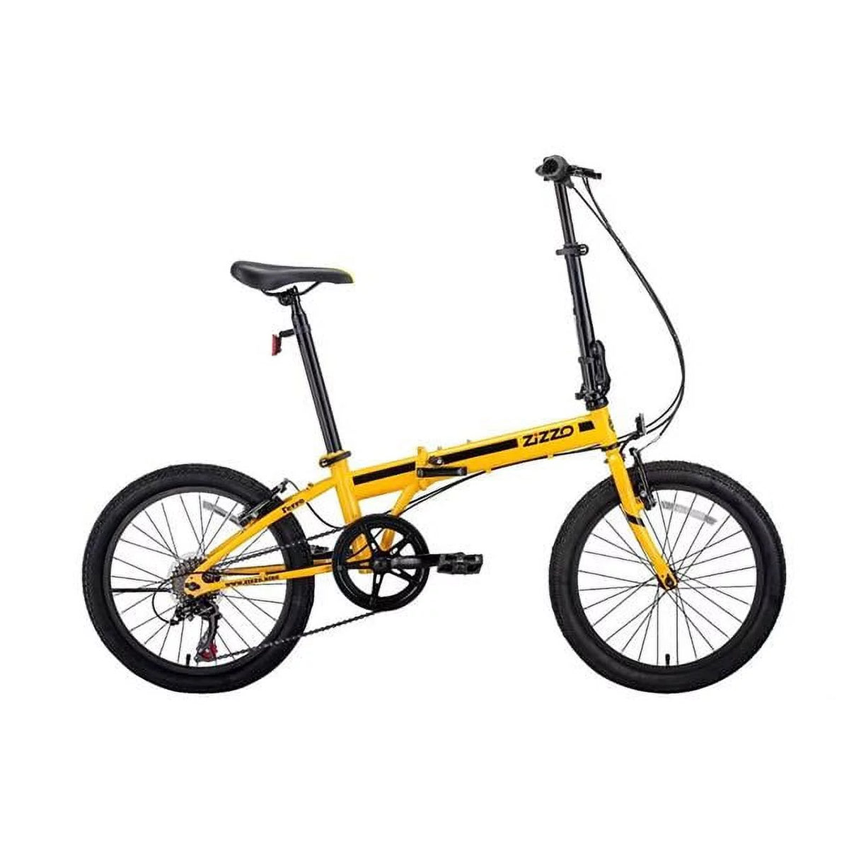 White 7-speed Folding Bicycle W2955