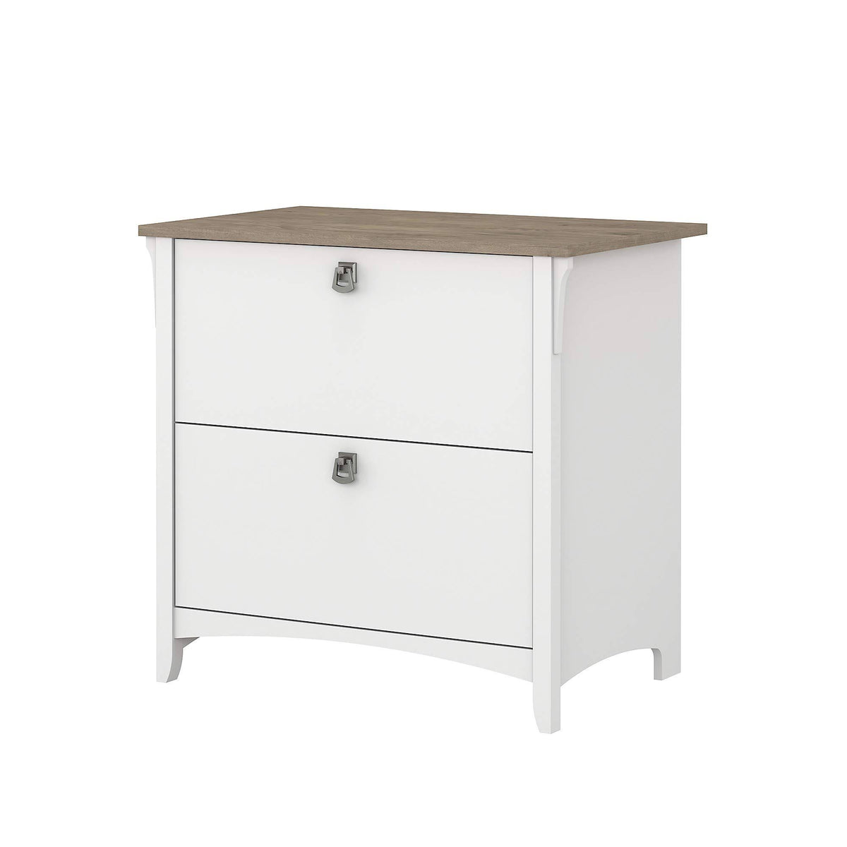 White 2 Drawer Lateral File Cabinet K3807