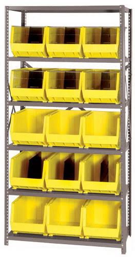 Black 15 Bins Bin Shelving Unit Z41953