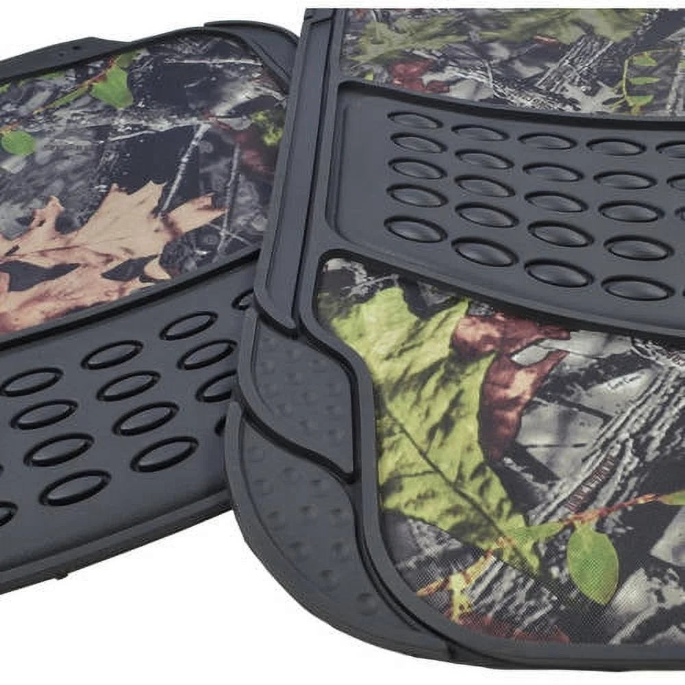 Camouflage Seat Covers and Floor Mats Heavy Duty Rubber Trimmable B22046