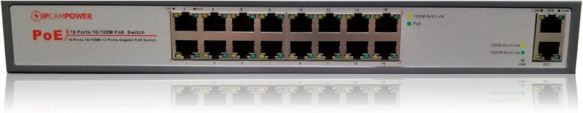8 Port POE Network Switch, 130 Watts Total Budget, Pack of 2 K2630