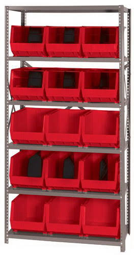 Black 15 Bins Bin Shelving Unit Z41953
