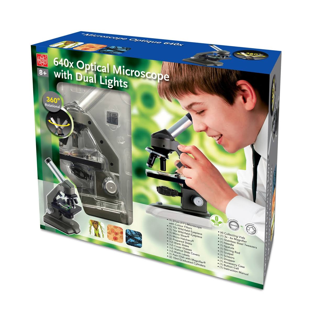 Die-Cast Optical Microscope with Dual Lights T965652