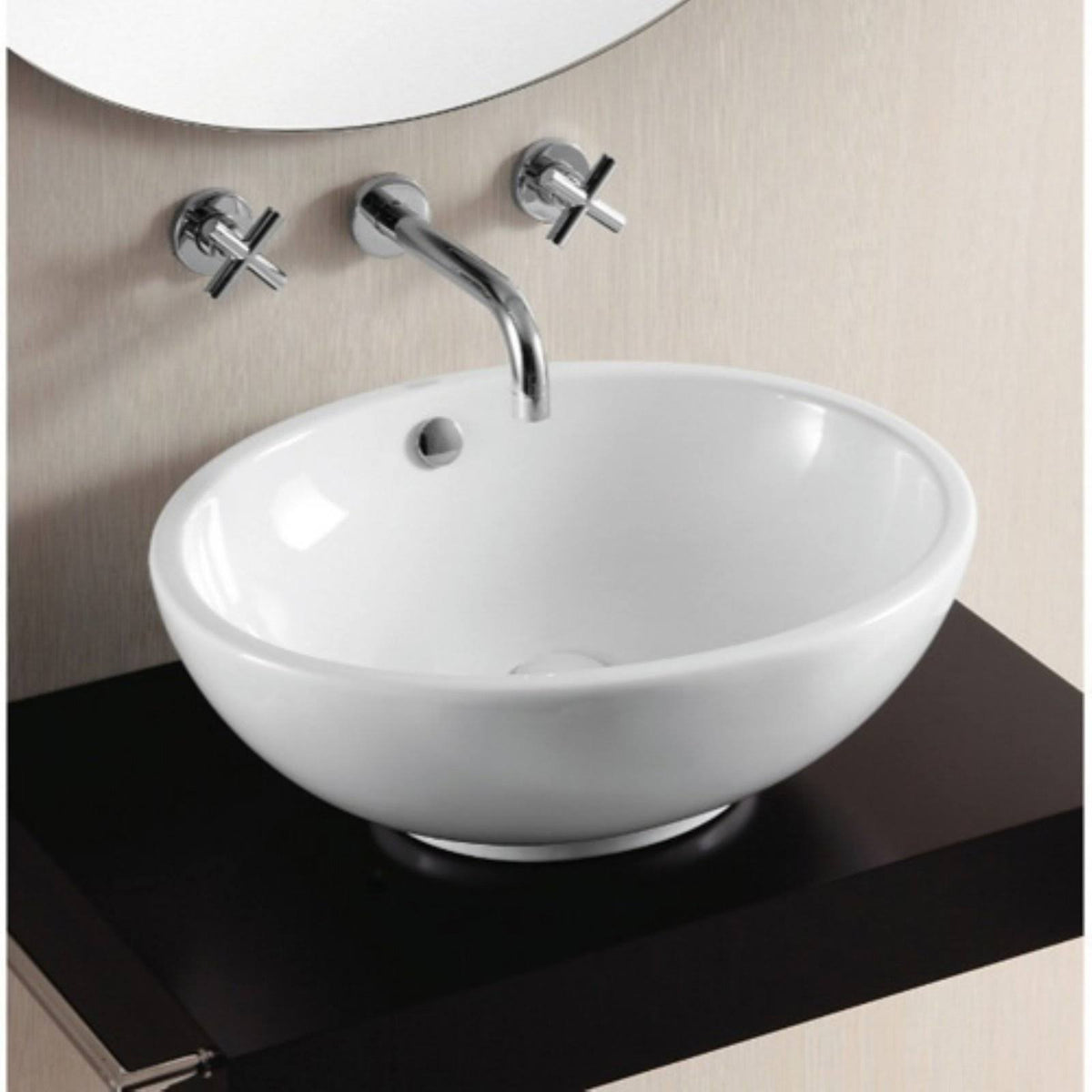 White Bathroom Sink D22866