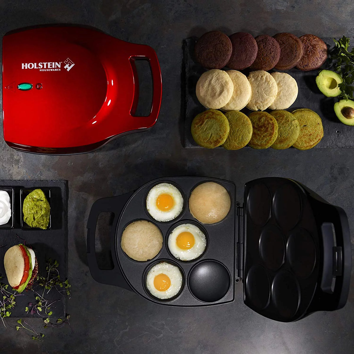 6-Section Non-Stick Arepa Maker P18434