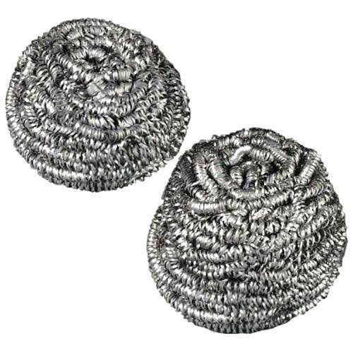 Stainless Steel Scrubbers, Medium, 72/Carton V295797