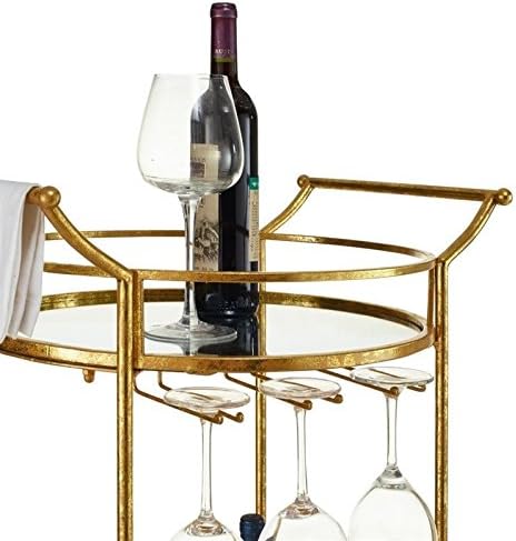 Gold Metal Bar Cart Q676268
