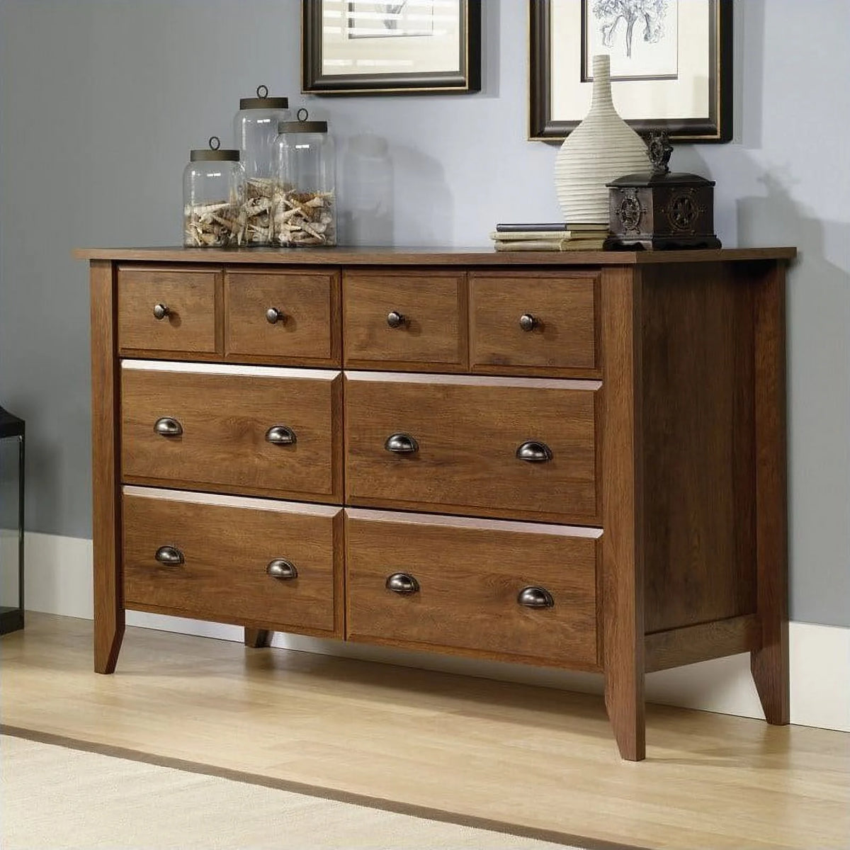 Oiled Oak Dresser and Chest R743