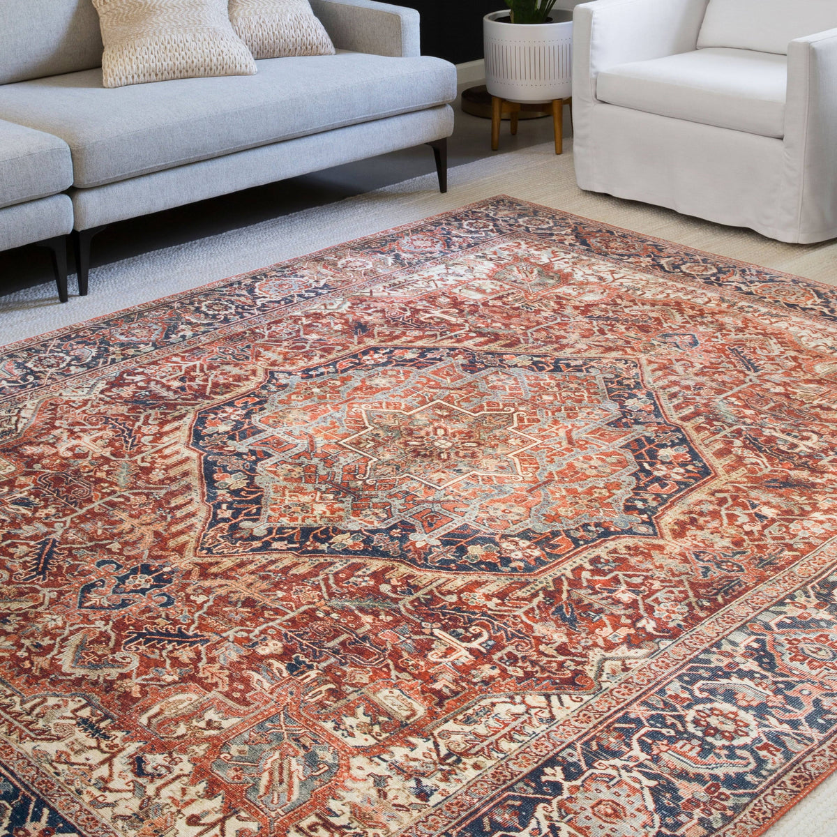 Vintage Border Printed Traditional J603