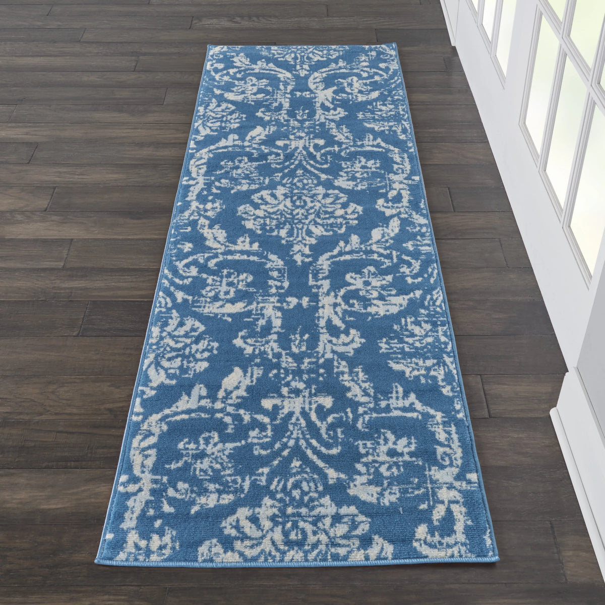 Ivory/Blue Vintage Area Rug O19610