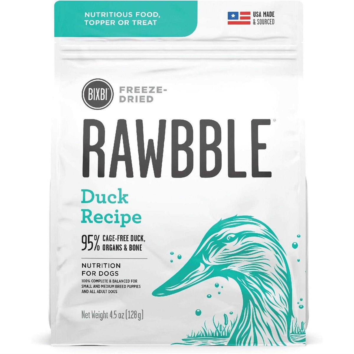 Freeze Dried Duck Recipe Dog Food T162
