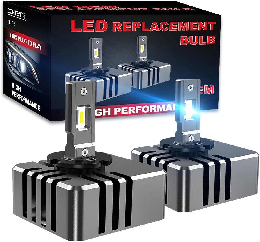 D8 LED Headlight Bulbs 45W 4000LM 6500K White Pack of 2 I657804