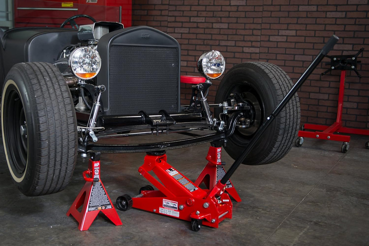 Steel Jack Stands 6 Ton Capacity Red 1 Pair P72116