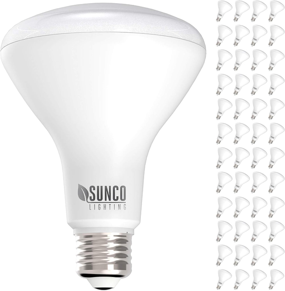 48 Pack BR30 LED Bulbs, 11W, 3000K Warm White, 850 LM, E26 Base, Dimmable P634867