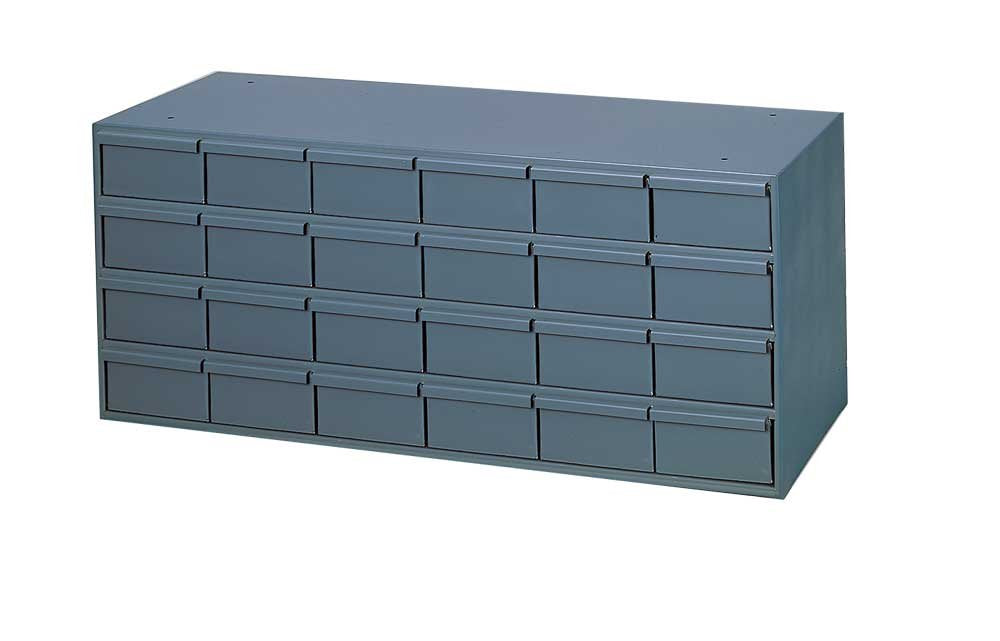 Gray Cold Rolled Steel Storage Cabinet, 24 Drawer G7234