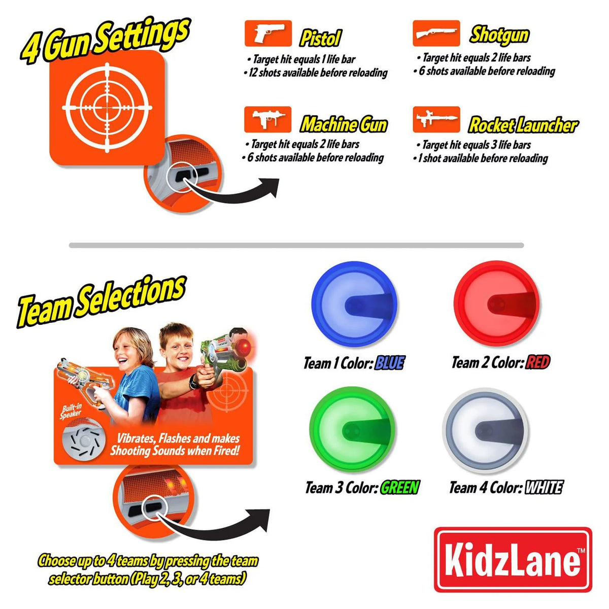 Infrared Laser Tag Game Set of 2 A689797