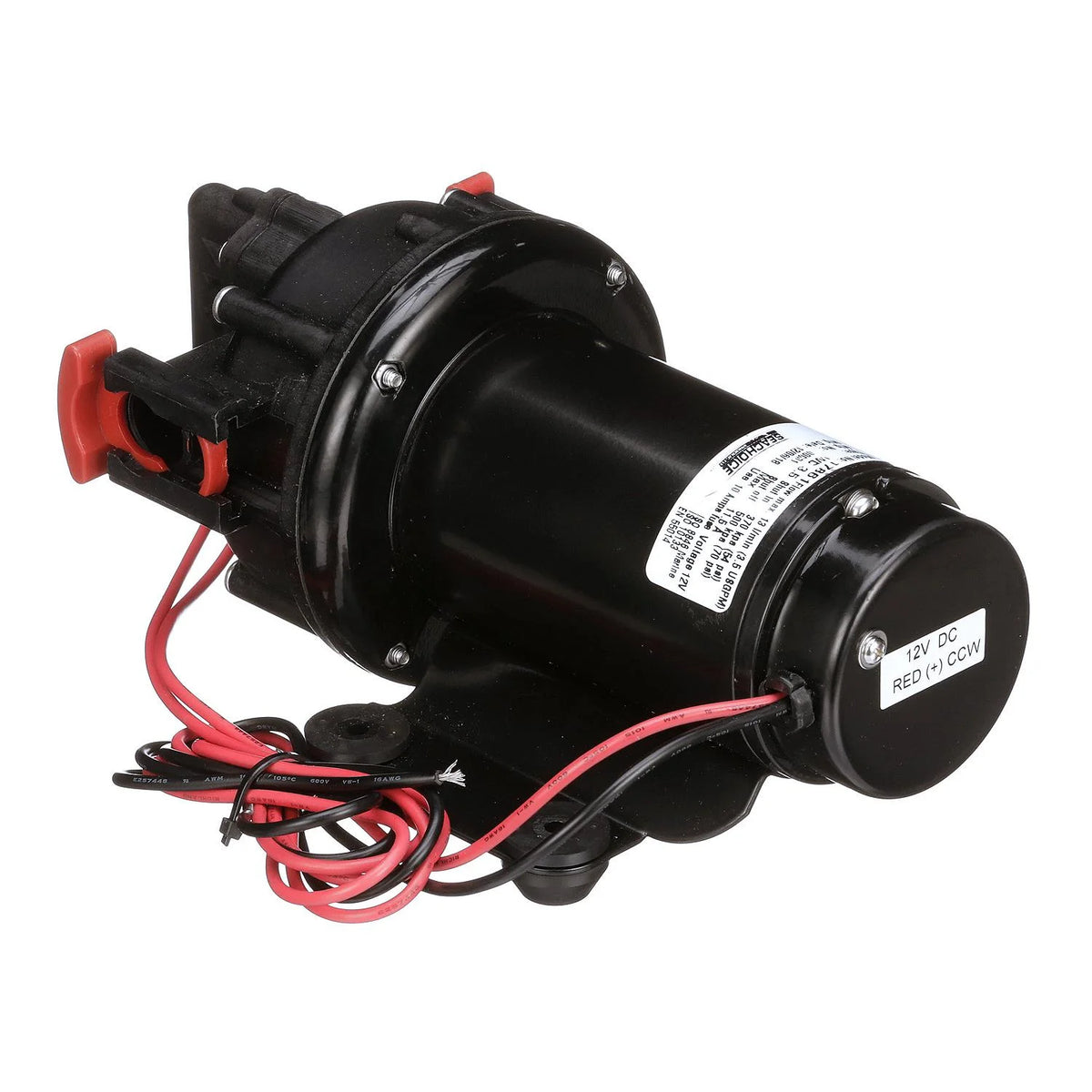 Wash Down System Pump, 3.5 GPM Max @ 41 PSI, 12V DC, Spray Nozzle and Inlet Strainer K5615