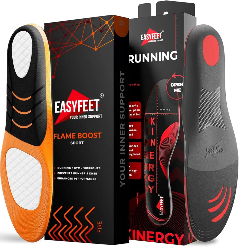 Low Arch Breathable Athletic Shoe Insoles Size S Z1888