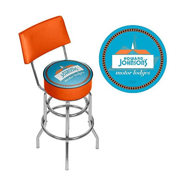Padded Swivel Bar Stool with Back M375