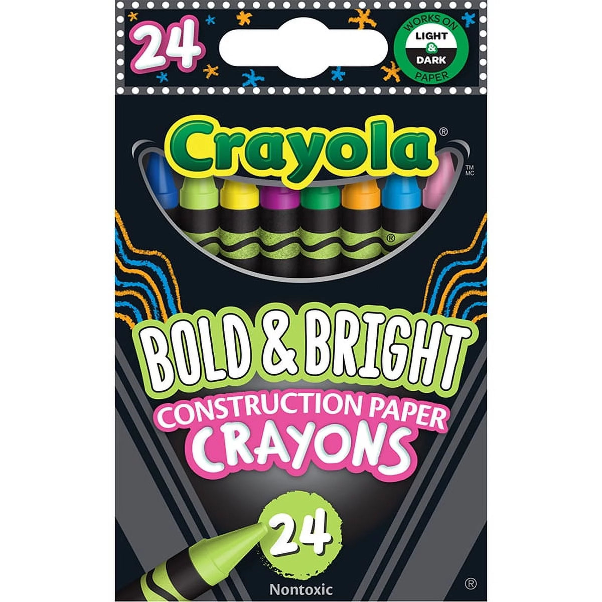 Construction Paper Crayons 24ct 10 Packs X35722