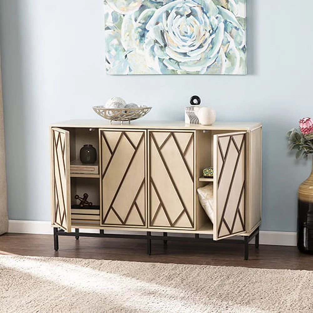 Antique Cream Black Buffet Z590