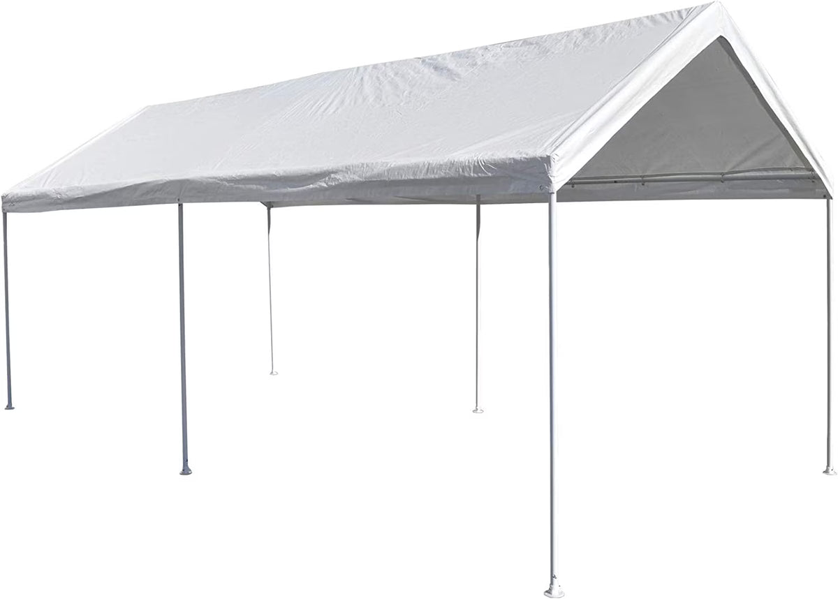 White 10' x 15' Carport Shelter A3141