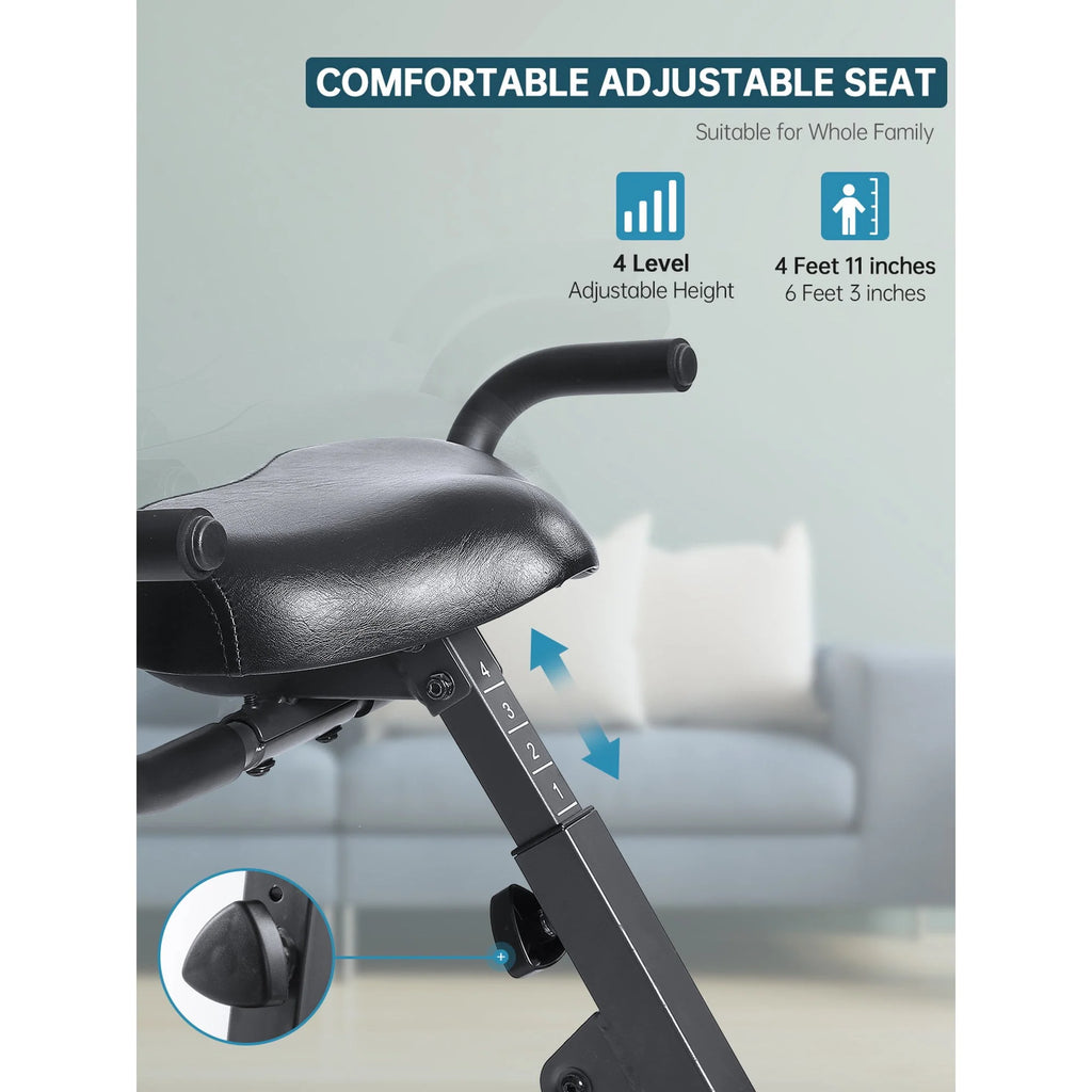 Folding Magnetic Stationary Exercise Bike P446