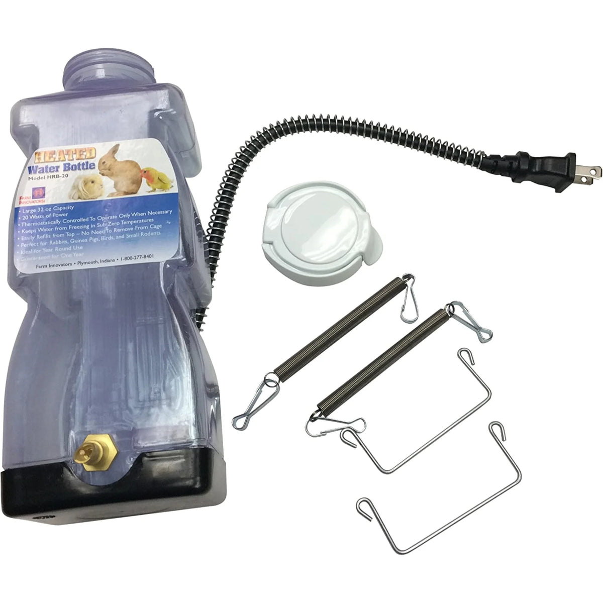 Heated Water Bottle for Rabbits, 32-Ounce, 20-Watt I555261