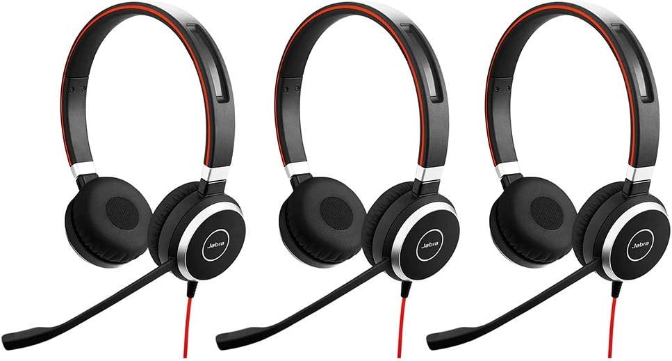 Wired Stereo Headset with 3.5mm Jack and USB-A Connection (3-Pack) G425