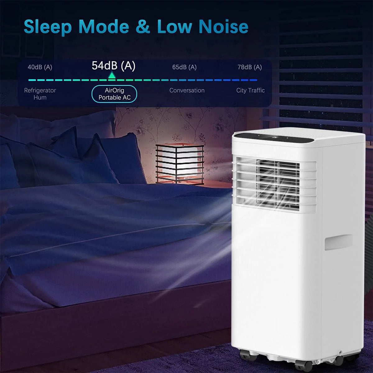 8,000 BTU Portable Air Conditioner with Remote and Window Kit, White E405