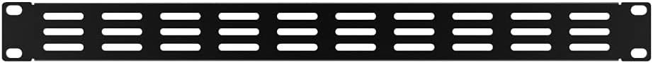 10 Pack 1U Horizontal Rack Mount Cable Management Panel with Cable Entry Brush for 19-Inch Rack Black G55215