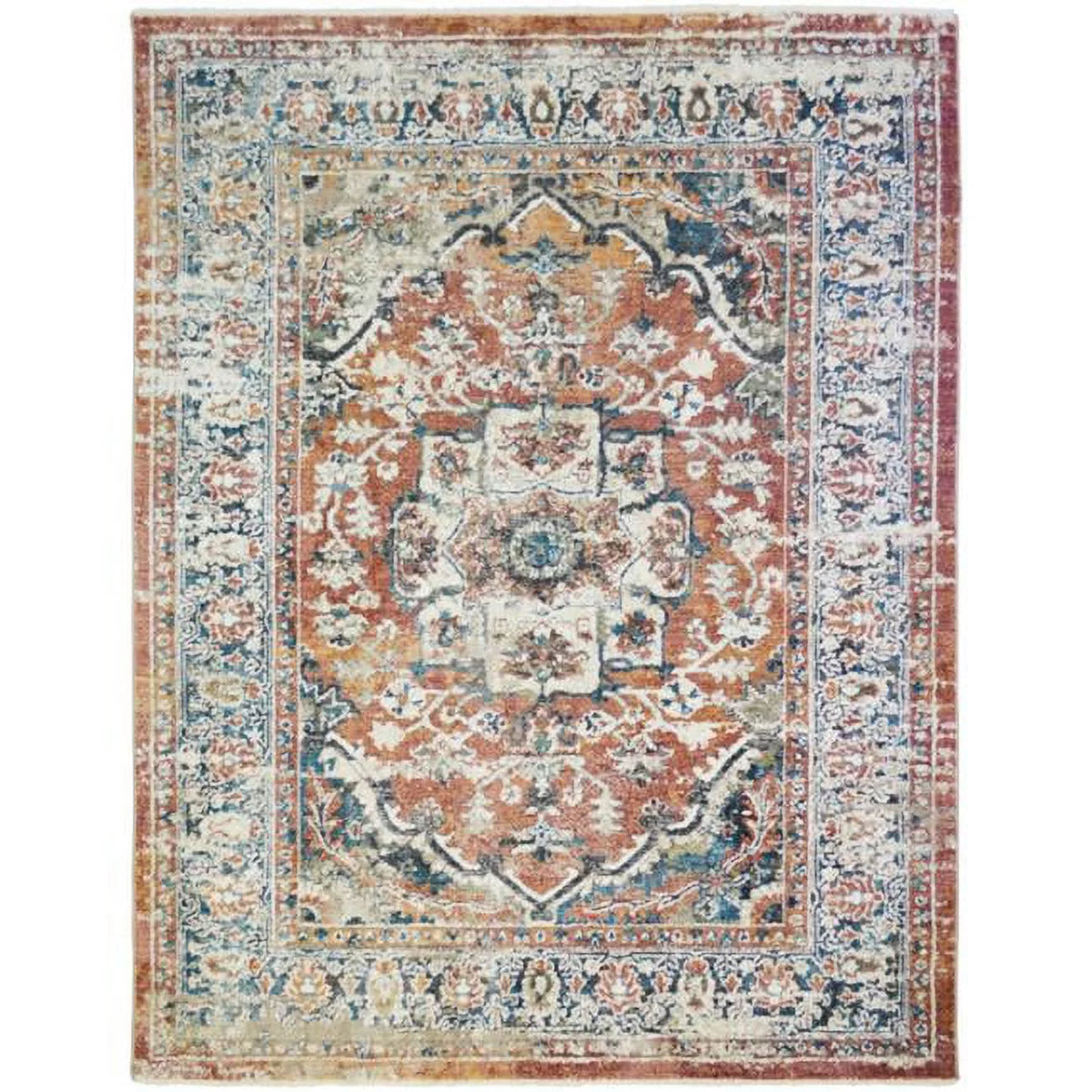Rust 9 ft. 2 in. x 12 ft. 6 in. Area Rug D28379