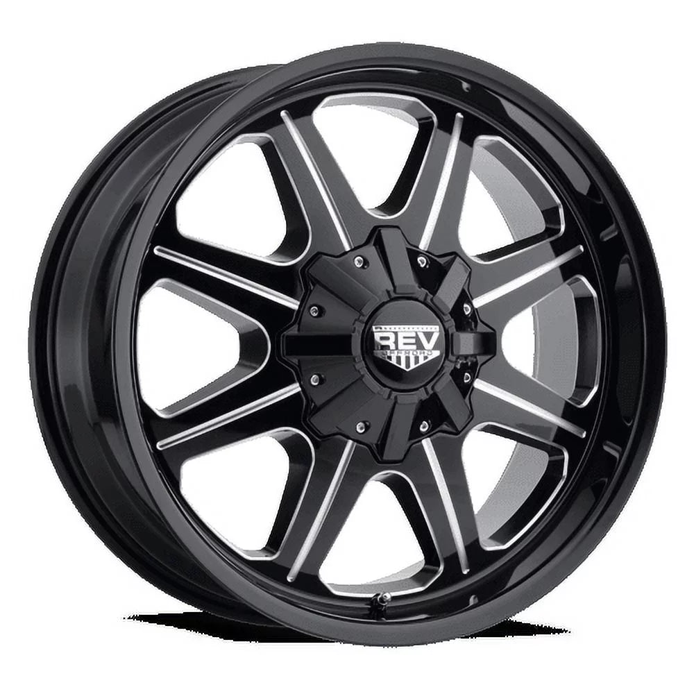 17x9 Black Machined Lip Wheels G503053