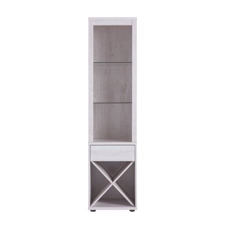 White Oak 3-Shelf Pier Cabinet N165186