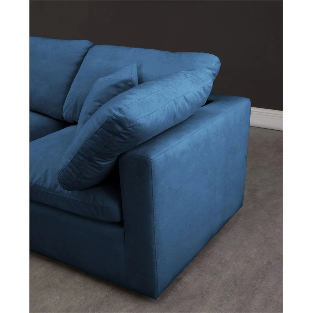 Navy Velvet Modular Sectional R178