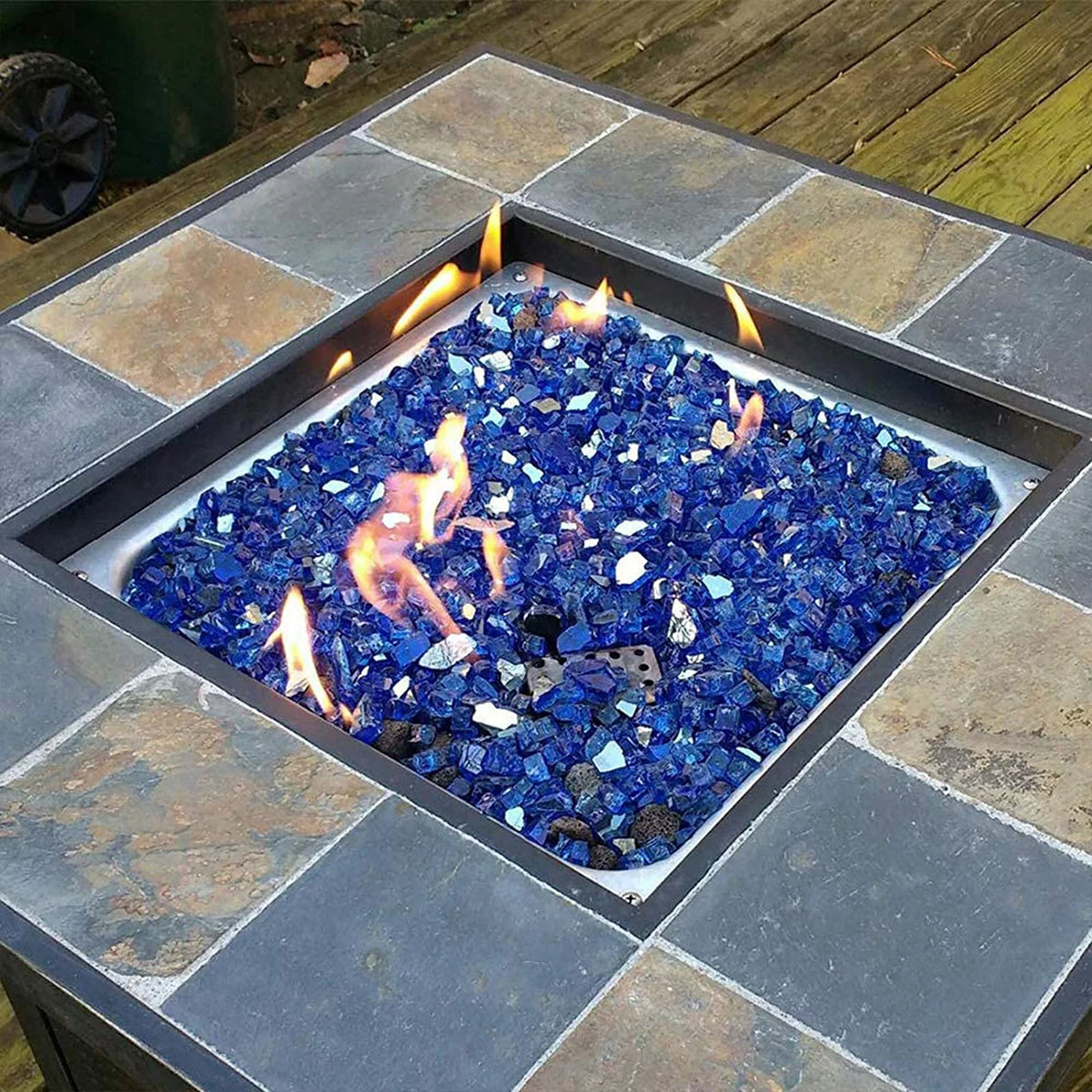 10 lb 1/2" Cobalt Blue Reflective Fire Glass S250