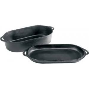 Cast-Iron Oval Roaster/Griddle X92976