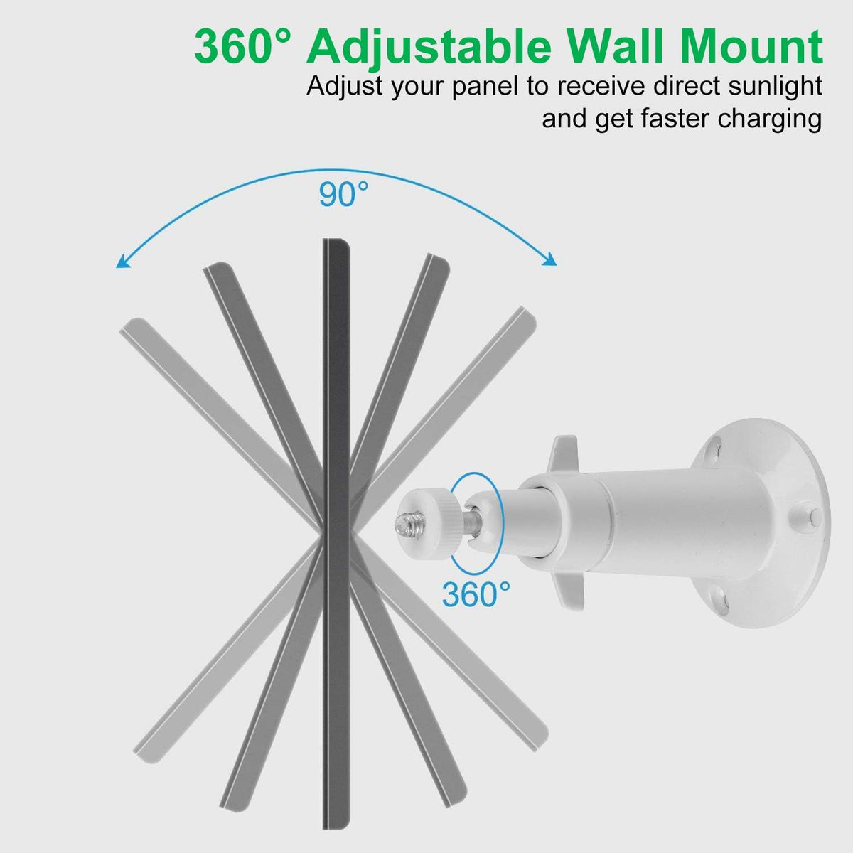 Silver Solar Panel for Outdoor Security Camera N5803
