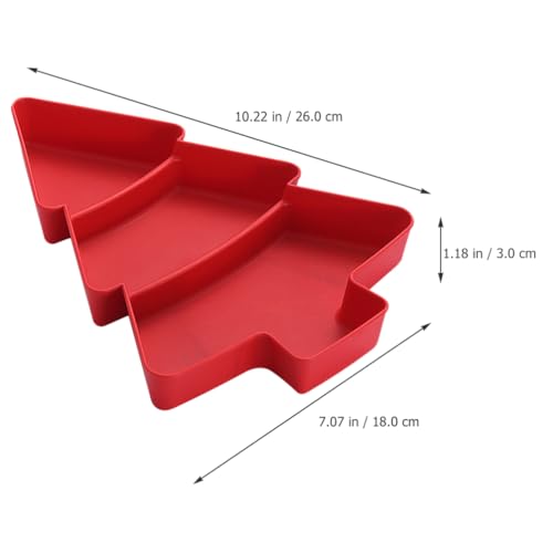 Christmas Tree Shaped Platter Snack Appetizer Trays A25953
