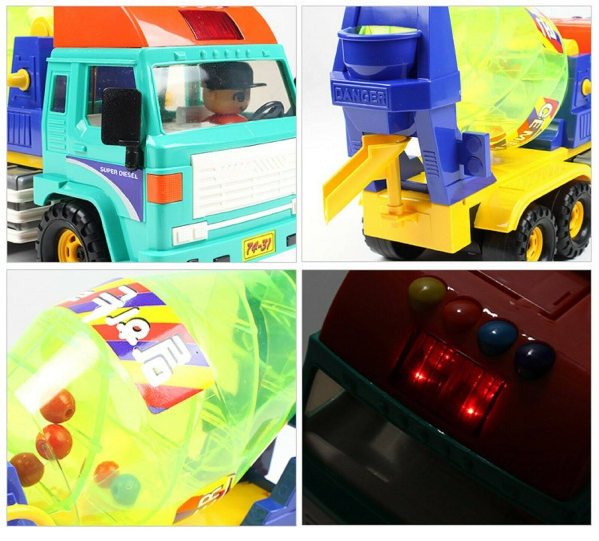 Concrete Cement Mixer Car Truck Vehicle Construction Toy L862240