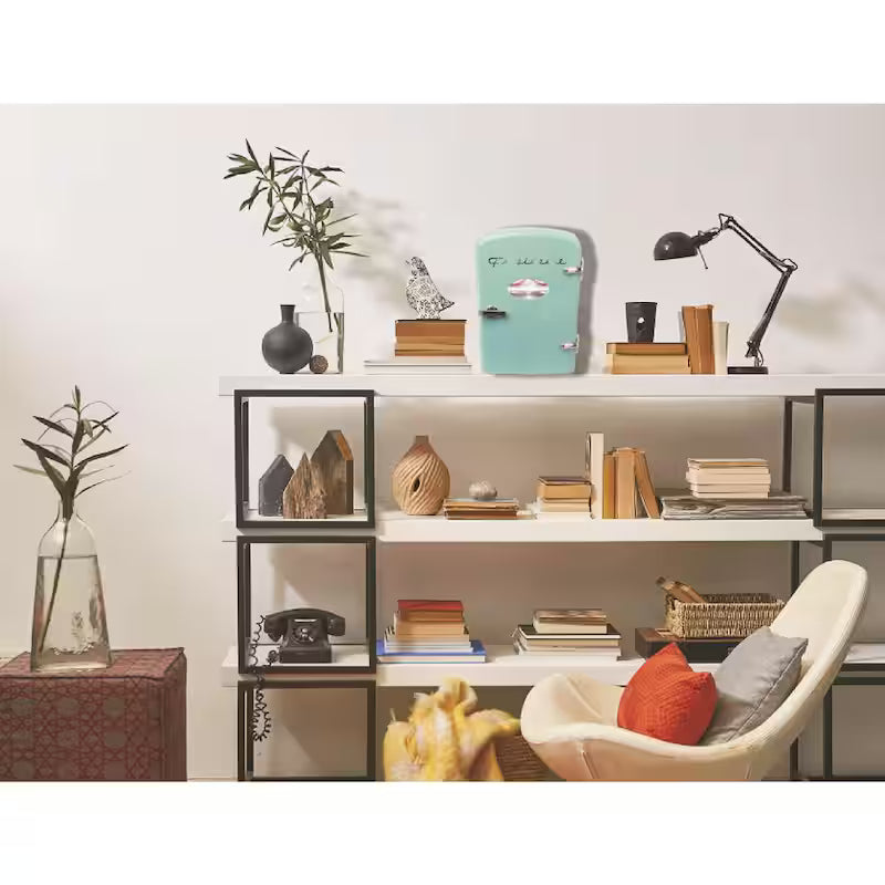 6-Can Retro Mini Fridge in Blue K37331