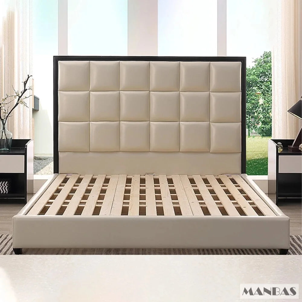 Genuine Leather Queen Size Bed Frame G2585