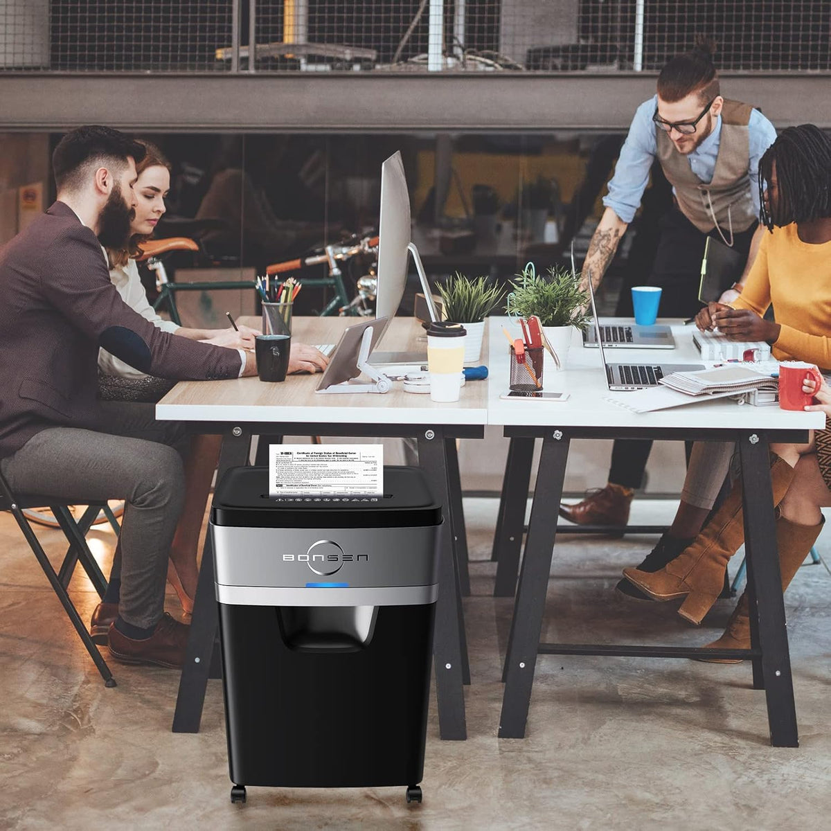18-Sheet Cross-Cut Paper Shredder with 6.6 Gallons Pullout Basket X899