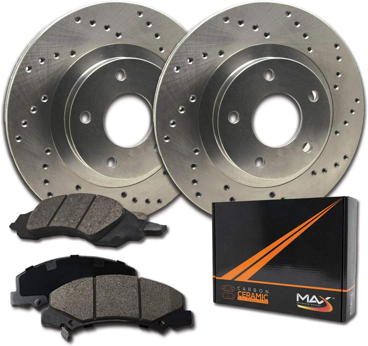 Max Brakes XD Rotors with Carbon Ceramic Pads A502