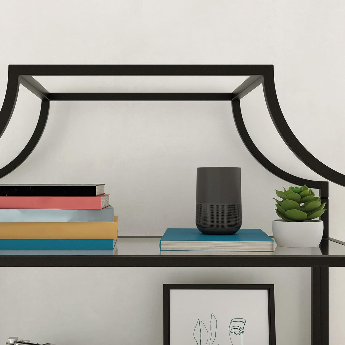 Black Finish Bookcase X302027