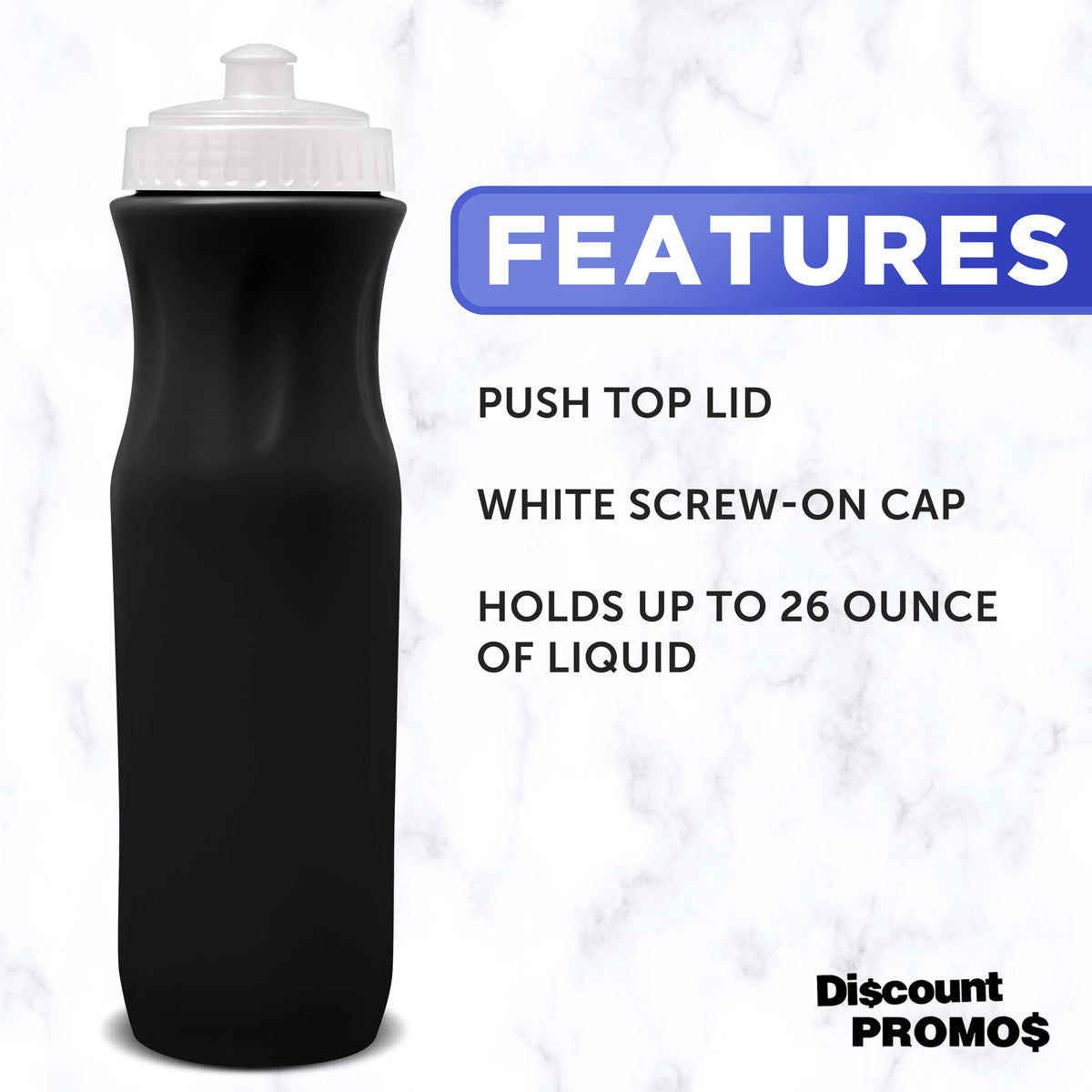 26 oz Plastic Water Bottles Set of 10 P330
