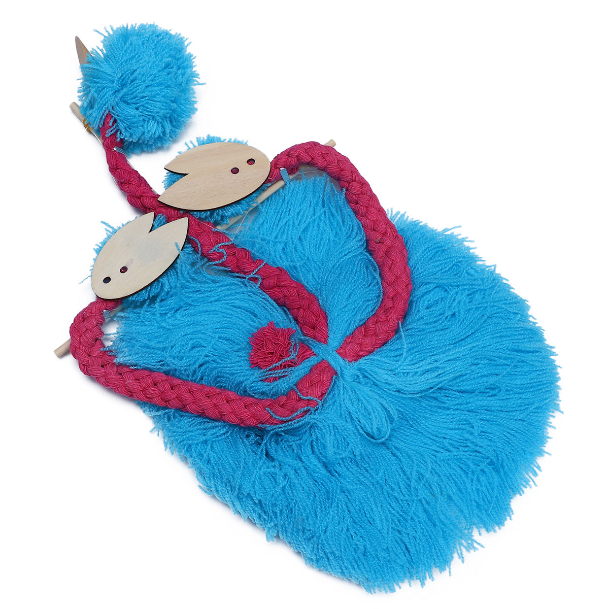 Sky-blue Plush Ostrich Marionette Toy A533289
