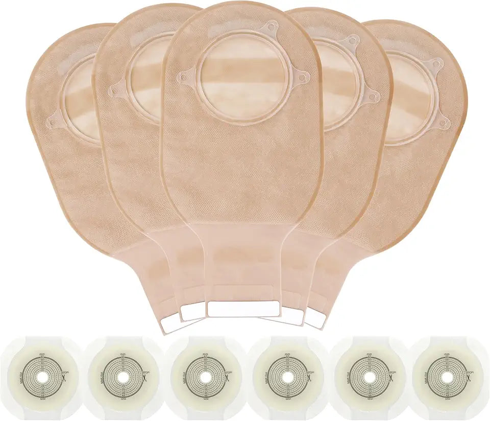 21pcs Two-Piece Drainable Ostomy Pouch with Cut-to-Fit Flange K3251