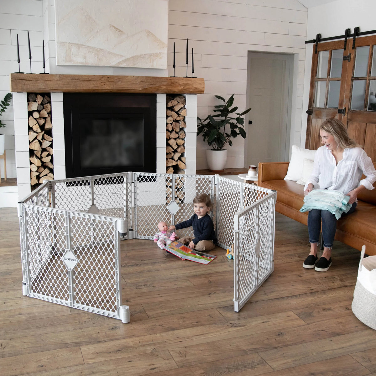 Gray Plastic Baby Play Yard P1124