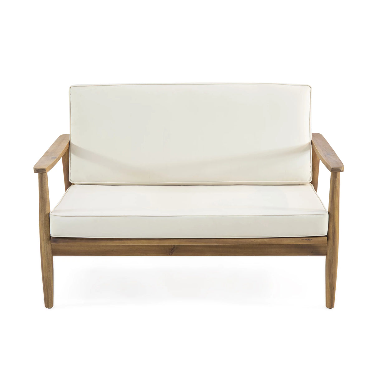 Acacia Wood Loveseat Set with Coffee Table P7349